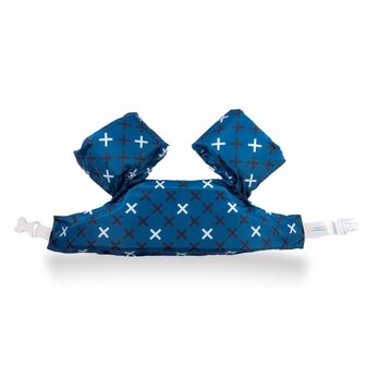 Puddle jumper zwembandjes/zwemvest voor peuters en kleuters met kruisjes/crosses print