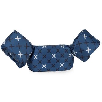 Puddle jumper zwembandjes/zwemvest voor peuters en kleuters met kruisjes/crosses print
