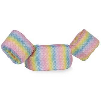 Puddle jumper zwembandjes/zwemvest voor peuters en kleuters met Regenboog print