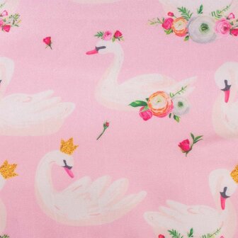 Puddle jumper zwembandjes/zwemvest voor peuters en kleuters met Zwaantjes print