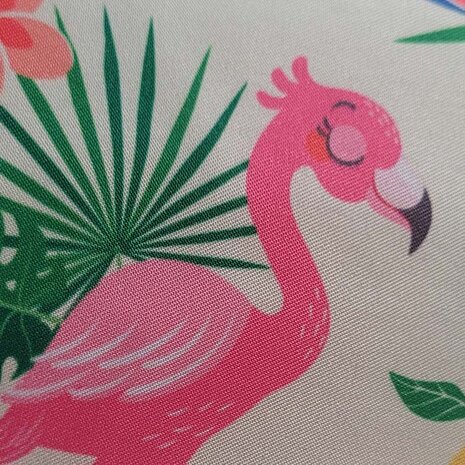 13 HappySwimmer - Puddle jumper zwembandjes/zwemvest voor peuters en kleuters met flamingo print