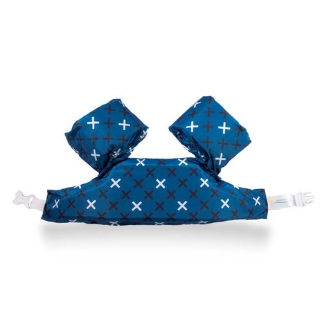 Puddle jumper zwembandjes/zwemvest voor peuters en kleuters met kruisjes/crosses print