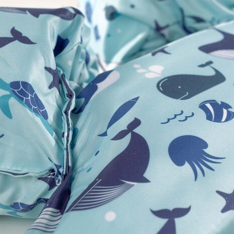 Puddle jumper zwembandjes/zwemvest voor peuters en kleuters met Walvis print