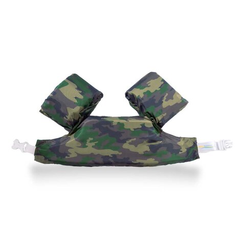 Puddle jumper zwembandjes/zwemvest voor peuters en kleuters met Army print